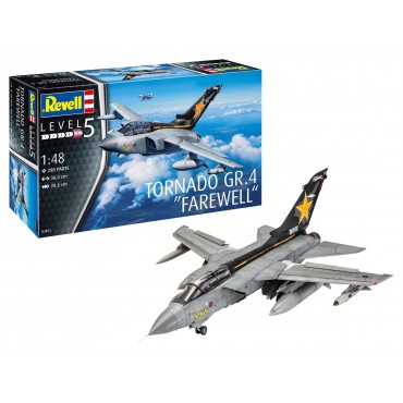 KIT PARA MONTAR REVELL AVIÃO TORNADO GR.4 "FAREWELL" 1/48 280 PEÇAS REV 03853